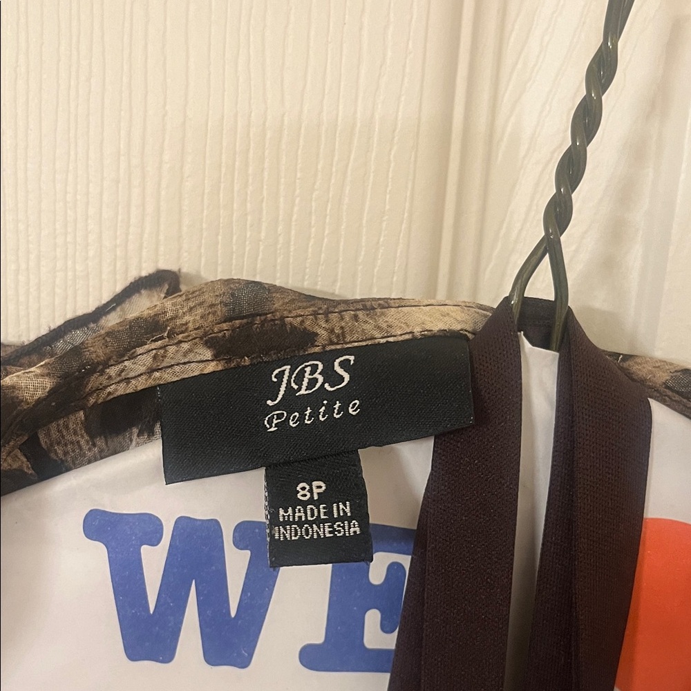 J.B.S. Leopard Print Dress - Brown and Black - Picture 2 of 2